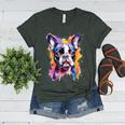 Boston Terrier Lover Pop Art Color Boston Terrier Dog For Men Women Girls Kids Women's Heather T-Shirt Heather Forest