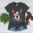 Boston Terrier Merica 4th Of July T Shirt Men Boys Dog Puppy Women's Heather T-Shirt Heather Forest
