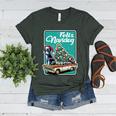 Boston Terrier Merry Christmas Tree Truck Dog X-Mas Women's Heather T-Shirt Heather Forest