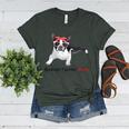 Boston Terrier Mom Bandana Boston Terrier Dog Women's Heather T-Shirt Heather Forest