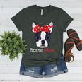 Boston Terrier Mom Bostie Women Girls Women's Heather T-Shirt Heather Forest