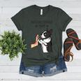 Boston Terrier Mom Dogs Mum Woman Women's Heather T-Shirt Heather Forest