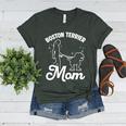 Boston Terrier Mom Boston Terrier Mom Women's Heather T-Shirt Heather Forest