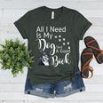 Boston Terrier Reading Books Love My Dog Men Women Kids T-Shirt Women's Heather T-Shirt Heather Forest
