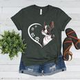 Boston Terrier Shirts For Women Girls Kids Heart Cute Women's Heather T-Shirt Heather Forest