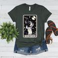 Boston Terrier Tarot Card Star With The Moon Men Women Kids Women's Heather T-Shirt Heather Forest