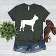 Boston Terrier Women's Heather T-Shirt Heather Forest