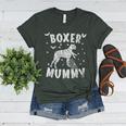 Boxer Dog Mama Halloween Women's Heather T-Shirt Heather Forest