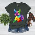 Dog Lover Boston Terrier Dog Colorful Boston Terrier Men Women Kids Women's Heather T-Shirt Heather Forest