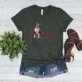 Heartbeat Boston Terrier Dog Women's Heather T-Shirt Heather Forest
