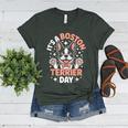 It’s A Boston Terrier Day Pet Cute Dog Lover Cartoon Women's Heather T-Shirt Heather Forest