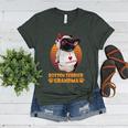 Vintage Boston Terrier Grandma Wear Sunglasses Dog Lover Men Women Girls Kids Women's Heather T-Shirt Heather Forest