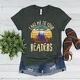 Vintage Take Me To Your Readers English Teacher Alien Space Men Women Women&#x27;s Heather T-Shirt Heather Forest