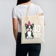 10 Years Old Birthday Boston Terrier Dog Lover 10th Party For Men Women Kids Canvas Tote Bag, trending gift