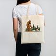 Boston Terrier Bigfoot Dog Walking Dog Mom Dad Kids Canvas Tote Bag, Couple Gifts, Mom Gifts, Boston Terrier Dad Gifts, Boston Terrier Mom Gifts, trending gift