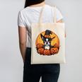 Boston Terrier Bostie Dog Breed Pet Halloween Pumpkins Canvas Tote Bag, Boston Terrier Halloween Gifts, trending gift