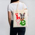 Boston Terrier Christmas Tree Lights Santa Dog Xmas For Men Women Kids Canvas Tote Bag, Boston Terrier Christmas Gifts, trending gift