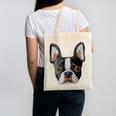Boston Terrier Cute Puppy Face Dog Lover Pet Owner Canvas Tote Bag, trending gift