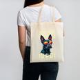 Boston Terrier Dad Boston Bull Bostie Dog Canvas Tote Bag, Couple Gifts, Boston Terrier Dad Gifts, trending gift