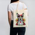 Boston Terrier Dia De Los Muertos Day Of The Dead Dog Skull For Men Women Kids Canvas Tote Bag, trending gift
