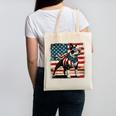 Boston Terrier Dog 4th Of July USA American Flag Patriotic Canvas Tote Bag, Patriotic Boston Terrier Gifts, American Boston Terrier Gifts, Boston Terrier 4th Of July Gifts, trending gift