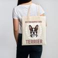 Boston Terrier Dog Canvas Tote Bag, trending gift