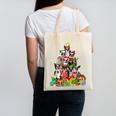 Boston Terrier Dog Christmas Tree Lights Xmas Pajama For Men Women Kids Canvas Tote Bag, Boston Terrier Christmas Gifts, trending gift