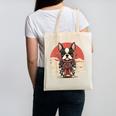 Boston Terrier Dog Japanese Style Samurai Dogs Canvas Tote Bag, trending gift