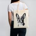Boston Terrier Dog Motif Pet Illustration Boston Terrier For Men Women Kids Canvas Tote Bag, trending gift