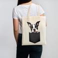Boston Terrier Dog Puppy Dog In Pocket Cute Pet Lover Canvas Tote Bag, trending gift