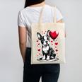 Boston Terrier Dog Valentine's Day Dog Owner Canvas Tote Bag, trending gift