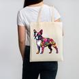 Boston Terrier Floral Dog Lover Vintage Distressed For Men Women Kids Canvas Tote Bag, trending gift