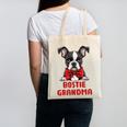 Boston Terrier Grandma Dog Lovers Puppy Bostie Owner Canvas Tote Bag, trending gift