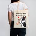 Boston Terrier Grandma Mother's Day Dog Mom Canvas Tote Bag, Couple Gifts, Mom Gifts, Boston Terrier Mom Gifts, trending gift