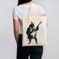 Boston Terrier Guitar Canvas Tote Bag, trending gift