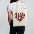 Boston Terrier Heart Valentine Boston Terrier Canvas Tote Bag, trending gift