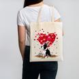 Boston Terrier Lover Heart Shape Boston Terrier Valentine Canvas Tote Bag, trending gift
