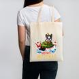 Boston Terrier Merry Christmas Tree Lights Dog X-Mas Dogs Canvas Tote Bag, Boston Terrier Christmas Gifts, trending gift