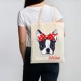 Boston Terrier Mom Bostie Women Girls Canvas Tote Bag, Couple Gifts, Mom Gifts, Boston Terrier Mom Gifts, trending gift