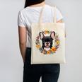 Boston Terrier Mom Floral Bostie Dog Lover Flowers Cute Canvas Tote Bag, Couple Gifts, Mom Gifts, Boston Terrier Mom Gifts, trending gift