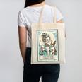Boston Terrier Mom Skeleton Tarot Card Witch Vibes Dog Mom Canvas Tote Bag, Couple Gifts, Mom Gifts, Boston Terrier Tarot Gifts, Boston Terrier Mom Gifts, trending gift