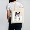 Boston Terrier Papa Cool Dog Lover USA American Flag Men Women Canvas Tote Bag, American Boston Terrier Gifts, trending gift