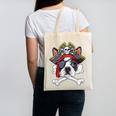 Boston Terrier Pirate T Shirt Jolly Roger Crossbones Skull Canvas Tote Bag, trending gift