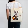 Boston Terrier Playing Guitar Boston Terrier Canvas Tote Bag, trending gift