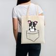 Boston Terrier In The Pocket Cute Pocket Boston Terrier Canvas Tote Bag, trending gift