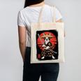 Boston Terrier Samurai Ninja Vintage Anime Japanese Ukiyo-e Canvas Tote Bag, trending gift