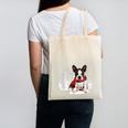 Boston Terrier In The Snow Merry Christmas Winter Canvas Tote Bag, Boston Terrier Christmas Gifts, trending gift