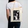 Boston Terrier Tarot Card Star With The Moon Men Women Kids Canvas Tote Bag, Boston Terrier Tarot Gifts, trending gift