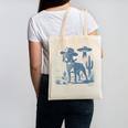 Boston Terrier UFO Cowboy Dog Dog Mom Dog Dad Alien Dog Canvas Tote Bag, Couple Gifts, Mom Gifts, Boston Terrier Dad Gifts, Boston Terrier Mom Gifts, trending gift