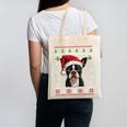 Boston Terrier Ugly Christmas Sweater Xmas For Adults Kids Canvas Tote Bag, Boston Terrier Christmas Gifts, trending gift